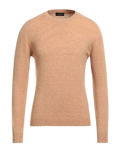 ROBERTO COLLINA Pullover Cammello 47% Lana Merino, 32% Lana di baby camel, 21% Nylon