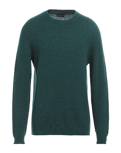 ROBERTO COLLINA Pullover Grün 47% Merinowolle, 32% Wolle vom Baby-Kamel, 21% Nylon