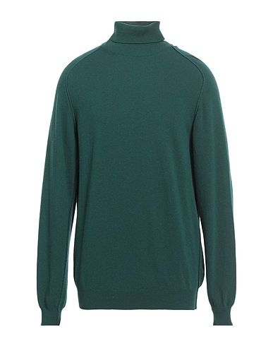 ROBERTO COLLINA Dolcevita Verde scuro 90% Lana Merino, 10% Cachemire