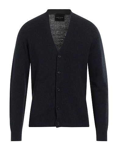 ROBERTO COLLINA Strickjacke Nachtblau 47% Merinowolle, 32% Wolle vom Baby-Kamel, 21% Nylon