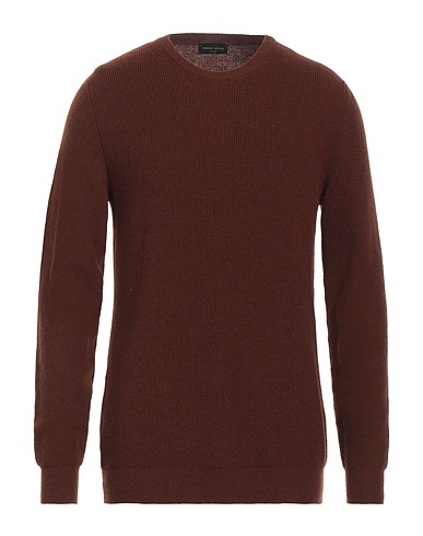 ROBERTO COLLINA Sweater Brown 90% Merino Wool, 10% Cashmere