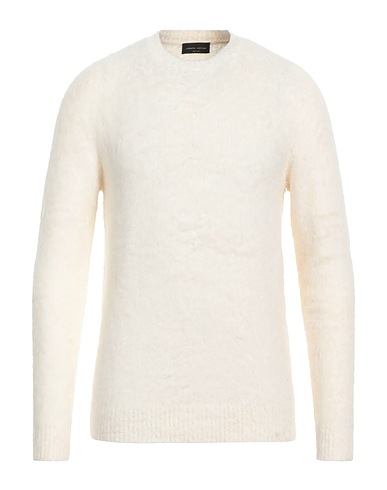 ROBERTO COLLINA Jumper Ivory 80% Cotton, 16% Nylon, 4% Elastane
