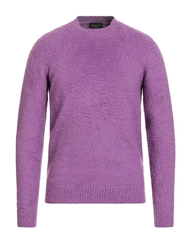 ROBERTO COLLINA Sweater Mauve 80% Cotton, 16% Nylon, 4% Elastane
