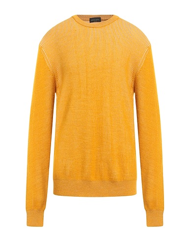 ROBERTO COLLINA Pullover Giallo 70% Lana, 30% Lana di alpaca