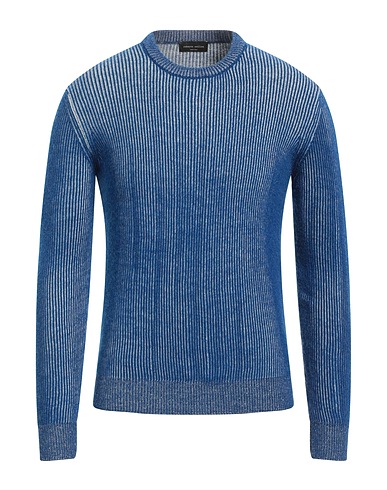 ROBERTO COLLINA Pullover Blu 70% Lana, 30% Lana di alpaca