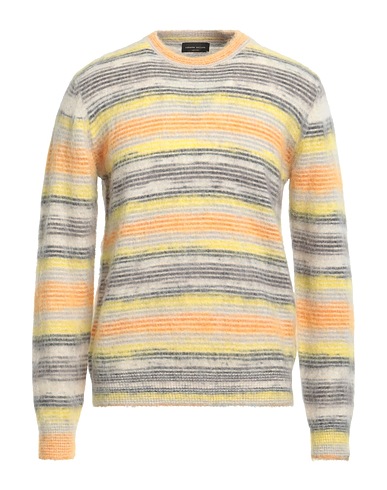 ROBERTO COLLINA Pullover Giallo 26% Nylon, 25% Fibre sintetiche, 22% Lana mohair, 18% Lana di alpaca, 9% Lana