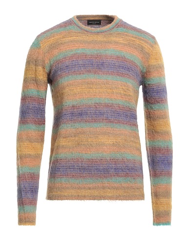 ROBERTO COLLINA Pullover Giallo ocra 26% Nylon, 25% Fibre sintetiche, 22% Lana mohair, 18% Lana di alpaca, 9% Lana