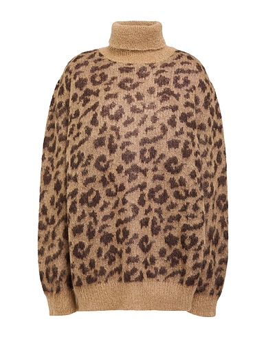 P.A.R.O.S.H. Polo neck Sand 50% Mohair wool, 32% Polyamide, 18% Wool