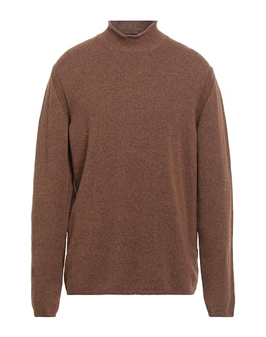 ROBERTO COLLINA Rollkragenpullover Braun 47% Merinowolle, 32% Wolle vom Baby-Kamel, 21% Nylon