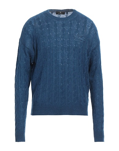 ETRO Maglia in Cachemire Blu 100% Cachemire