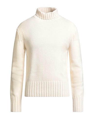 EMPORIO ARMANI Turtleneck Ivory 70% Wool, 30% Cashmere