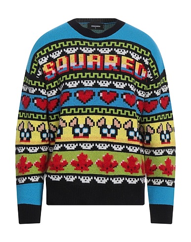 DSQUARED2 Sweater Azure 87% Virgin Wool, 7% Mohair wool, 4% Polyamide, 2% Cotton