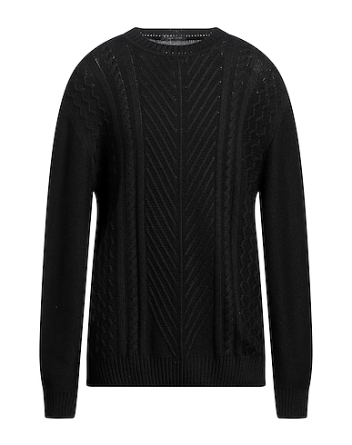 LOW BRAND Pullover Nero 40% Viscosa, 30% Poliammide, 25% Lana, 5% Cachemire