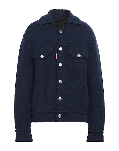 DSQUARED2 Cardigan Blue 66% Wool, 30% Alpaca wool, 4% Polyamide