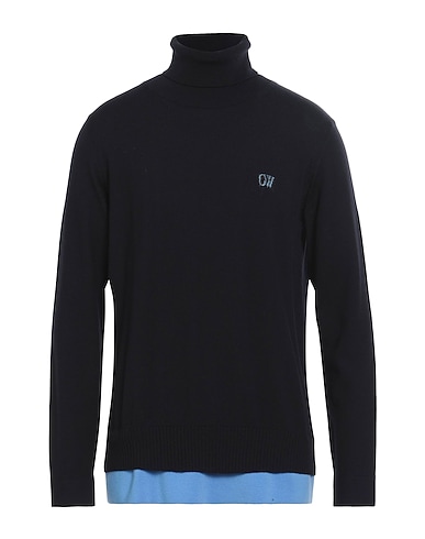 OFF-WHITE™ Turtleneck Midnight blue 95% Wool, 5% Polyamide