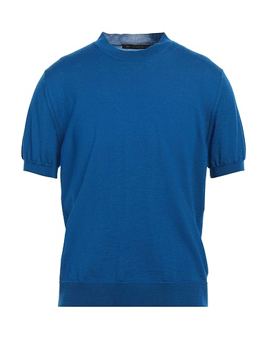 LOW BRAND Jumper Blue 100% Merino Wool