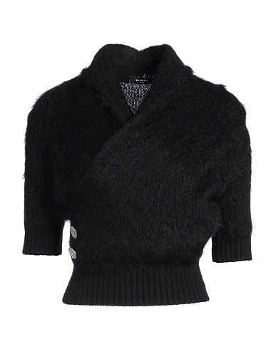 BALMAIN Jumper Black 51% Mohair wool, 24% Virgin Wool, 21% Polyamide, 4% Wool