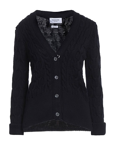 THOM BROWNE Cardigan Midnight blue 100% Merino Wool