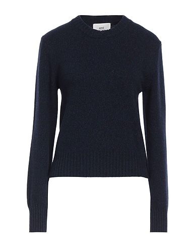 AMI ALEXANDRE MATTIUSSI Kaschmirpullover  Nachtblau 97% Kaschmir, 3% Wolle