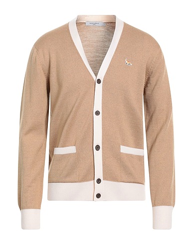 MAISON KITSUNÉ Cardigan Sand 100% Wool
