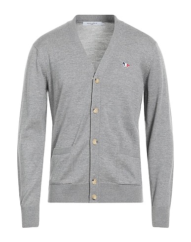 MAISON KITSUNÉ Cardigan Grey 100% Wool