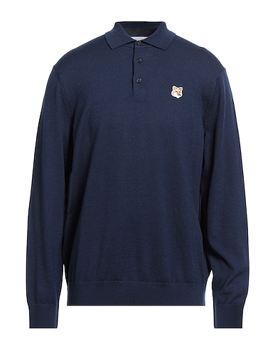 MAISON KITSUNÉ Jumper Midnight blue 100% Wool