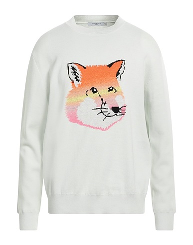 MAISON KITSUNÉ Свитер Небесно-голубой 100% Хлопок