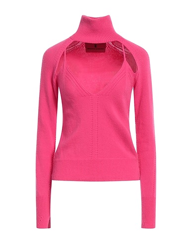 ERMANNO SCERVINO Turtleneck Fuchsia 70% Wool, 30% Cashmere
