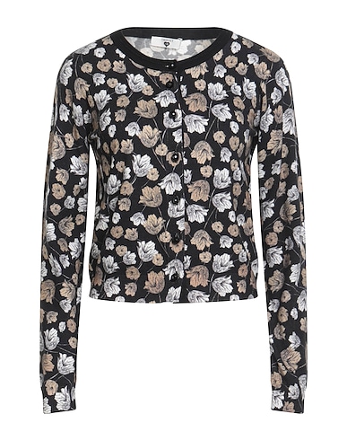 TWINSET Cardigan Black 55% Viscose, 45% Polyamide, Metallic Polyester