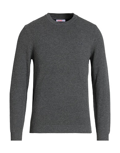 SUN 68 Jumper Grey 50% Merino Wool, 50% Cotton