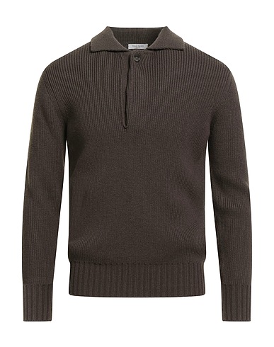 PAOLO PECORA Pullover Verde scuro 50% Acrilico, 50% Lana