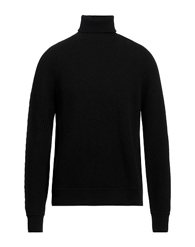 PAOLO PECORA Polo neck Black 80% Wool, 20% Polyacrylic