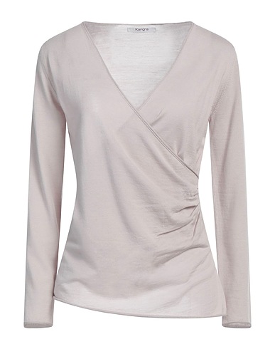 KANGRA Sweater Light grey 100% Wool