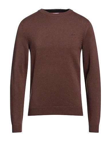 SUN 68 Pullover Marrone 50% Lana Merino, 35% Viscosa, 10% Poliammide, 5% Cachemire