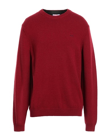 SUN 68 Jumper Brick red 50% Merino Wool, 35% Viscose, 10% Polyamide, 5% Cashmere