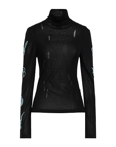 ANDERSSON BELL Rollkragenpullover Schwarz 64% Rayon, 29% Lyocell, 7% Seide