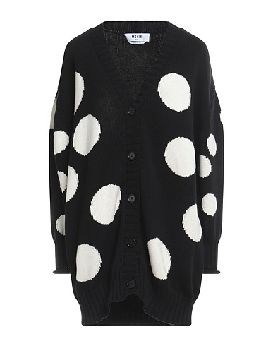 MSGM Cardigan Black 100% Cotton