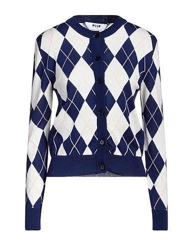 MSGM Cardigan Navy 100% Virgin Wool