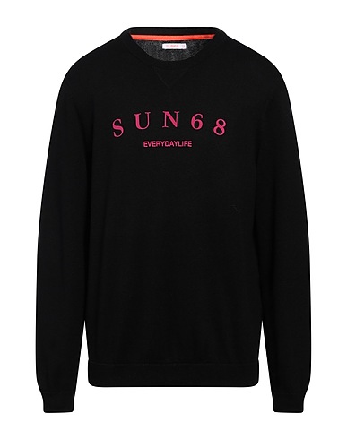 SUN 68 プルオーバー ブラック ウール 50% / コットン 50%