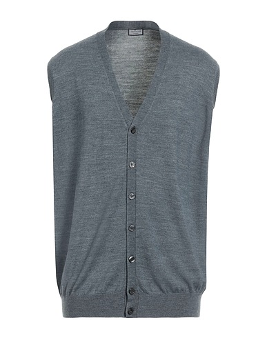 AMIGNONI Firenze Cardigan Grey 100% Merino Wool
