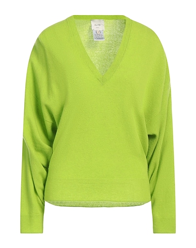 ALYSI Sweater CRÈME Lime green 85% Wool, 15% Cashmere