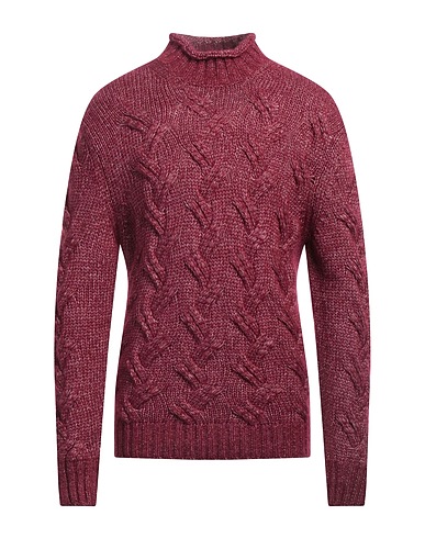 KANGRA Turtleneck Burgundy 44% Cotton, 23% Wool, 23% Acrylic, 10% Alpaca wool