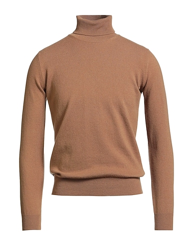 FILIPPO DE LAURENTIIS KNITWEAR Brown 90% Super 120s Wool, 10% Cashmere