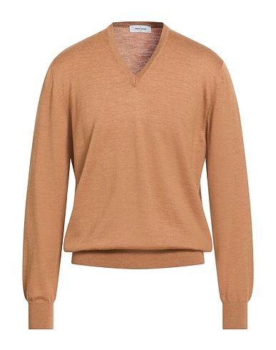 GRAN SASSO Jumper LUXURY Camel 100% Virgin Wool