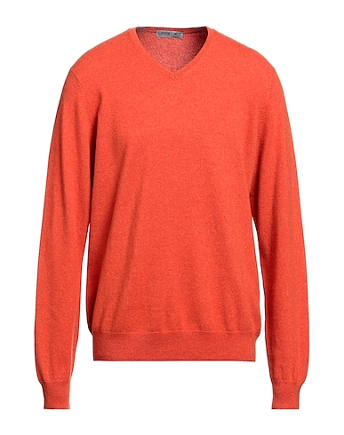 FLORENTINE FLOWERS Cashmere jumper Orange 100% Cashmere