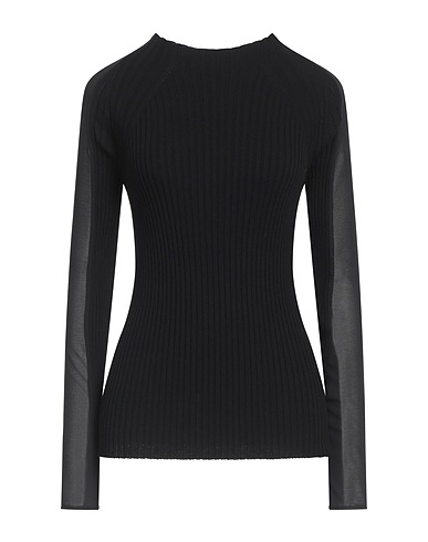 SEMICOUTURE Sweater Black 68% Viscose, 32% Polyester, Acetate, Silk