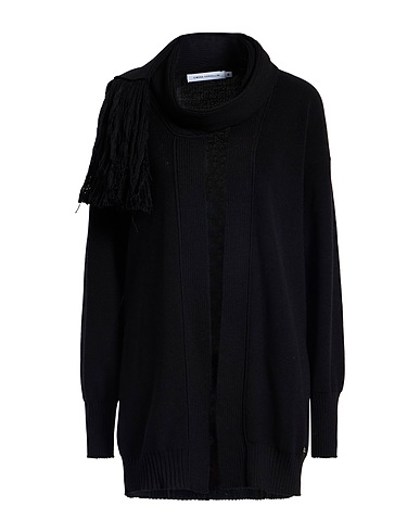 SIMONA CORSELLINI Cardigan Black 50% Wool, 50% Acrylic