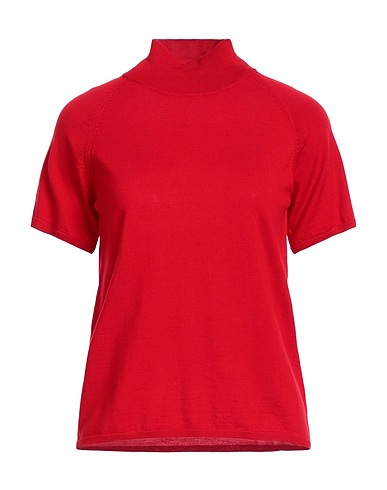ASPESI Polo neck Red 100% Virgin Wool