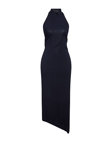 FENDI Midi dress Midnight blue 95% Wool, 4% Polyamide, 1% Elastane