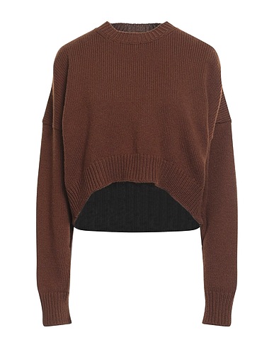 DOLCE&GABBANA Jumper Chocolate brown 70% Virgin Wool, 30% Cashmere